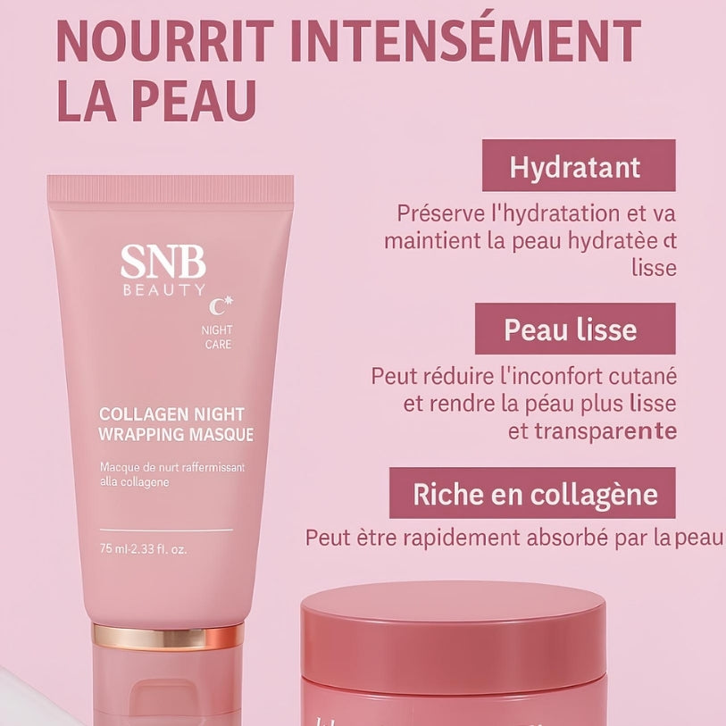 Velvéa Night™ – Masque de Nuit Régénérant au Collagène