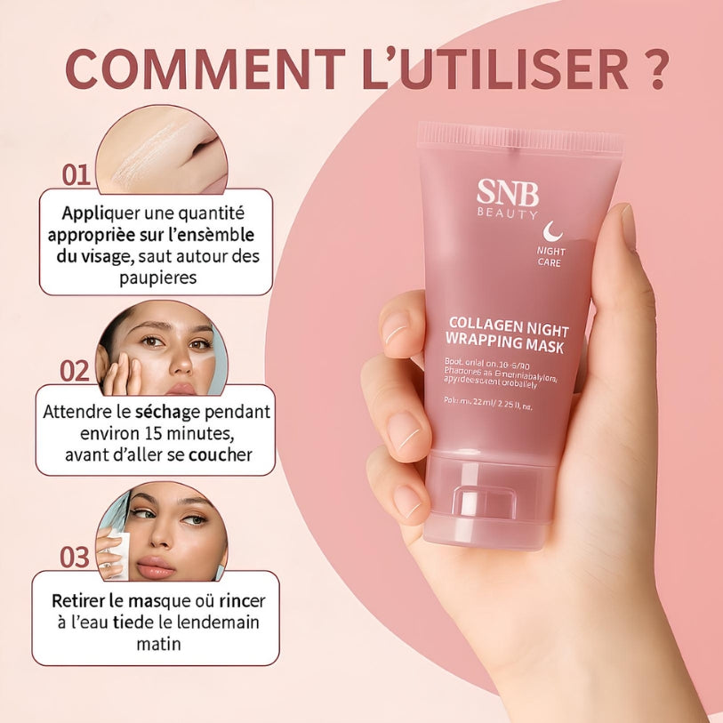 Velvéa Night™ – Masque de Nuit Régénérant au Collagène